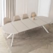 Mebel Elite Стол Lukas, раскладной, 100–250 см, цвет «Кашмир»/белый, ME.LUKAS/KASZ/B/S - Home Club, изображение 6