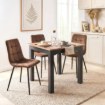 Mebel Elite Стіл Ben, розкладний, 80–200 см, дуб Craft/чорний, W.BEN/DC/CZ/S - Home Club, Зображення 2