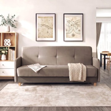 Mebel Elite Набор из 2 диванов-кроватей Cuba бежевого цвета, PPHUE.BALI/PAROS3/Z2/WER - Home Club
