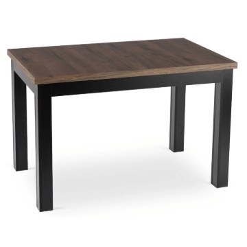 Mebel Elite Стол Skubi, раскладной, 120–160 см, орех/чёрный, W.SKUBI/OM/CZ/S - Home Club