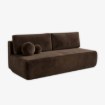 Mebel Elite Раскладной диван Arveto, коричневый, велюровый, COM.MONOM/MONOLITH29/SOF - Home Club, изображение 3