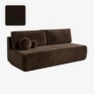 Mebel Elite Раскладной диван Arveto, коричневый, велюровый, COM.MONOM/MONOLITH29/SOF - Home Club, изображение 4