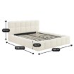 Mebel Elite Ліжко 160x200 Murcja з ящиком для речей, кремове, з тканини букле, ME.MURCJA/160/KR/TB/LOZZPOJ - Home Club, Зображення 4