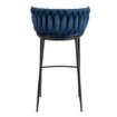 Mebel Elite Стілець Flores, темно-синій, велюровий, ME.FLORES/GR/CZ/V/H - Home Club, Зображення 6