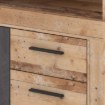 Mebel Elite Комод Blago Midi A 119,6 см, натуральный дуб/чёрный, W.LUNA/MIDIA/OSL/MA/KOM2D4S - Home Club, изображение 3