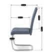 Mebel Elite Стул Lopez темно-серый, ME.LOPEZ/CP/T/K - Home Club, изображение 7