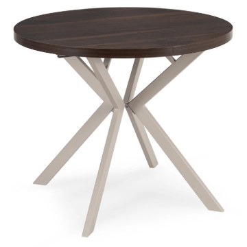 Mebel Elite Стол Lugo, раскладной, 90–190 см, орех/кашмир, ME.LUGO/O/KASZ/S - Home Club