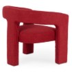 Mebel Elite Кресло для отдыха Lille бордового цвета из ткани букле, ME.LILLE/RD/TB/FW - Home Club, изображение 4