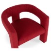 Mebel Elite Кресло для отдыха Lille бордового цвета из ткани букле, ME.LILLE/RD/TB/FW - Home Club, изображение 7