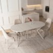Mebel Elite Стол Dorian, раскладной, 80–160 см, цвет «Кашмир», ME.DORIAN/KASZ/S - Home Club, изображение 4