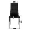 Mebel Elite Стілець Molly, чорний, екошкіра, ME.MOLLY/CZ/CH/E/K - Home Club, Зображення 6