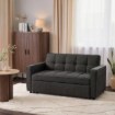 Mebel Elite Раскладной кресло Aster для сна, чёрный, ME.ASTER/CZ/T/SOF - Home Club, изображение 2
