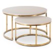 Mebel Elite Набор столиков Apulia Max «Кашмир»/«Золотой», ME.MAXAPULIA/KASZ/ZL/L - Home Club