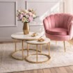 Mebel Elite Набор столиков Apulia Max «Кашмир»/«Золотой», ME.MAXAPULIA/KASZ/ZL/L - Home Club, изображение 2