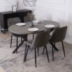Mebel Elite Стіл Lugo, розкладний, 90–190 см, бетон/чорний, ME.LUGO/BET/CZ/S - Home Club, Зображення 4