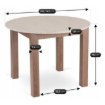 Mebel Elite Стол Harry, раскладной, 102–142 см, травертин/орех «Ницца», W.HARRY/TRAW/ONI/S - Home Club, изображение 7