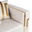 Mebel Elite Диван Pallazo 3S, трёхместный, кремово-золотой, ME.PALLAZO3S/KR/ZL/V/SOF - Home Club, изображение 5