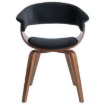 Mebel Elite Стілець Gary з велюру, чорний/горіх, ME.GARY/CZ/O/V/DG/K - Home Club, Зображення 7