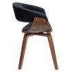 Mebel Elite Стілець Gary з велюру, чорний/горіх, ME.GARY/CZ/O/V/DG/K - Home Club, Зображення 8