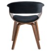 Mebel Elite Стілець Gary з велюру, чорний/горіх, ME.GARY/CZ/O/V/DG/K - Home Club, Зображення 9