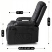 Mebel Elite Раскладной массажный кресло Box, чёрный, искусственная кожа, ME.BOX/CZ/E/FW - Home Club, изображение 19