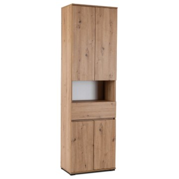 Mebel Elite Шкафчик-столбик Modena 60 см, дуб Artisan, W.MODENA/120/DA/SL - Home Club