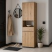 Mebel Elite Шкафчик-столбик Modena 60 см, дуб Artisan, W.MODENA/120/DA/SL - Home Club, изображение 2