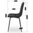 Mebel Elite Стілець Peru 2, чорний, ME.PERU2/CZ/T/K - Home Club, Зображення 11