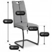 Mebel Elite Стул Lopez, серый/чёрный, ME.LOPEZ/P/CZ/T/K - Home Club, изображение 8