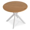 Mebel Elite Стіл Lauren 90 см, дуб/білий, ME.LAUREN/D/B/S90 - Home Club, Зображення 6