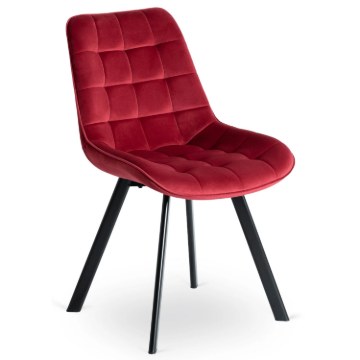 Mebel Elite Стул Rick бордового цвета из велюра, ME.RICK/BOR/V/K - Home Club