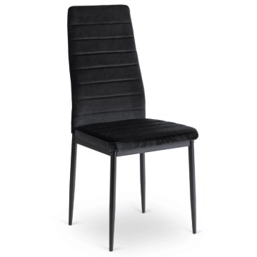Mebel Elite Стілець Naris, чорний, велюровий, ME.NARIS/CZ/V/K - Home Club