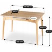 Mebel Elite Розкладний керамічний стіл Samer 120–160 см, дуб, ME.SAMER/D/CER/S120-160 - Home Club, Зображення 6