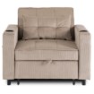 Mebel Elite Раскладной кресло Solor, бежевый, из вельвета, ME.SOLOR/BZ/CZ/SZTR/FW - Home Club, изображение 3