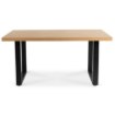 Mebel Elite Раздвижной стол Edwin 160–260 см, дуб золотистый/чёрный, ME.EDWIN/DZ/S - Home Club, изображение 4