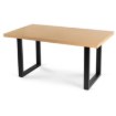 Mebel Elite Раздвижной стол Edwin 160–260 см, дуб золотистый/чёрный, ME.EDWIN/DZ/S - Home Club, изображение 6