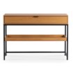 Mebel Elite Консоль для прихожей Ruby 100 см с полкой, дуб/чёрный, ME.RUBY/D/CZ/B - Home Club, изображение 4
