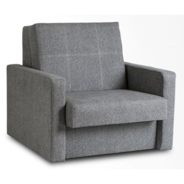 Mebel Elite Одноместное кресло-кровать Milan 1, серого цвета, PPHUE.MAJA1/POLARIS19/FW - Home Club