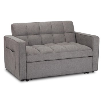 Mebel Elite Розкладне крісло Aster для сну, сіре, ME.ASTER/P/T/SOF - Home Club