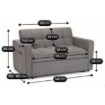 Mebel Elite Раскладной кресло Aster для сна, серого цвета, ME.ASTER/P/T/SOF - Home Club, изображение 9