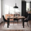 Mebel Elite Стол Harry, раскладной, 102–142 см, дуб Artisan/чёрный, W.HARRY/DA/CZ/S - Home Club, изображение 3