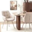 Mebel Elite Вращающееся кресло Mond кремового цвета, ME.MOND/KR/KASZ/T/K - Home Club, изображение 2
