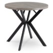 Mebel Elite Стол Dorian, раскладной, 80–160 см, бетон/чёрный, ME.DORIAN/BET/CZ/S - Home Club
