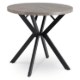 Mebel Elite Стіл Dorian, розкладний, 80–160 см, бетон/чорний, ME.DORIAN/BET/CZ/S - Home Club
