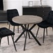 Mebel Elite Стол Dorian, раскладной, 80–160 см, бетон/чёрный, ME.DORIAN/BET/CZ/S - Home Club, изображение 2