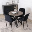 Mebel Elite Стол Dorian, раскладной, 80–160 см, бетон/чёрный, ME.DORIAN/BET/CZ/S - Home Club, изображение 3