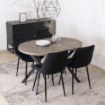 Mebel Elite Стол Dorian, раскладной, 80–160 см, бетон/чёрный, ME.DORIAN/BET/CZ/S - Home Club, изображение 4