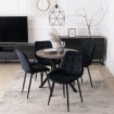 Mebel Elite Стол Dorian, раскладной, 80–160 см, бетон/чёрный, ME.DORIAN/BET/CZ/S - Home Club, изображение 6