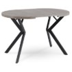 Mebel Elite Стол Dorian, раскладной, 80–160 см, бетон/чёрный, ME.DORIAN/BET/CZ/S - Home Club, изображение 9