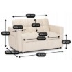Mebel Elite Раскладной кресло-кровать Aster для сна, бежевого цвета, ME.ASTER/BZ/T/SOF - Home Club, изображение 9